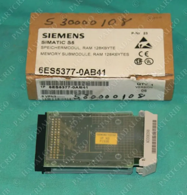 Siemens Simatic S5 Mémoire sous-Module Carte 128KB 6ES5377-0AB41 Neuf