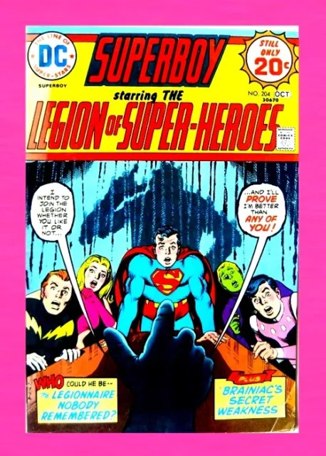 Superboy, The Legion Of Super Heroes Vol 26 #204, 1974, National Periodical Publ