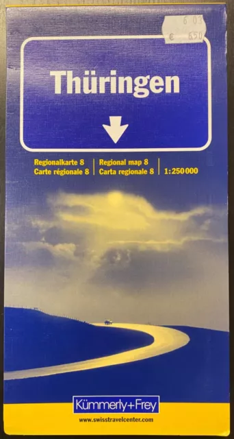 KuF Regionalkarte Thüringen 1:250000 Ausgabe 2003