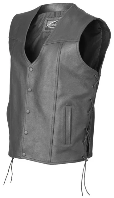 BÜSE Tempo Libero Gilet IN Pelle, Nero, XXXL /58