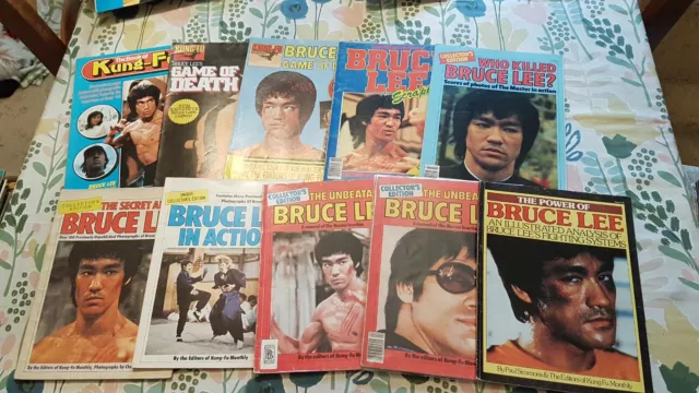 Bruce Lee Kung Fu Monthly Magazines Job Lot