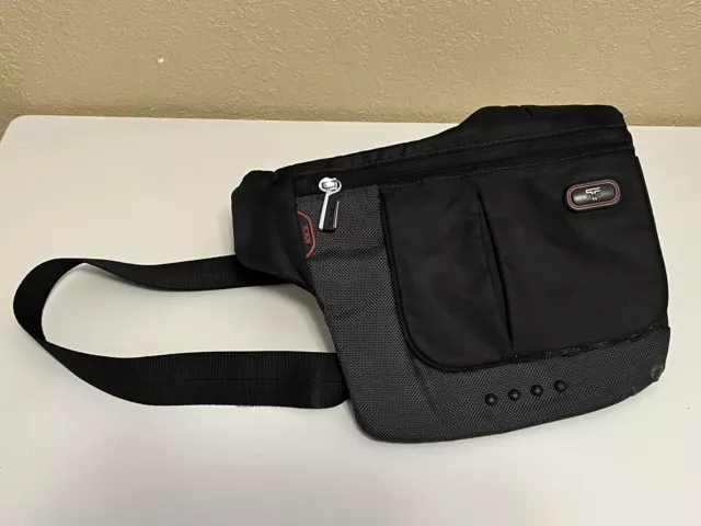 Vintage TUMI Unisex Black TTech Crossbody Sling Bag 5135D Used