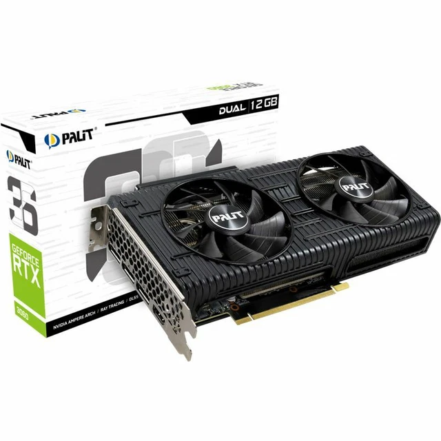 PALIT GEFORCE RTX 3060 Dual 12GB GDDR6 Nvidia Grafikkarte EUR 340,51 ...