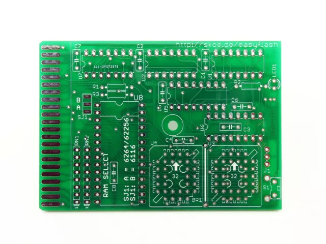 Commodore 64/128 Easy Flash2 Cartridge BARE PCB; NEW [1pcs]