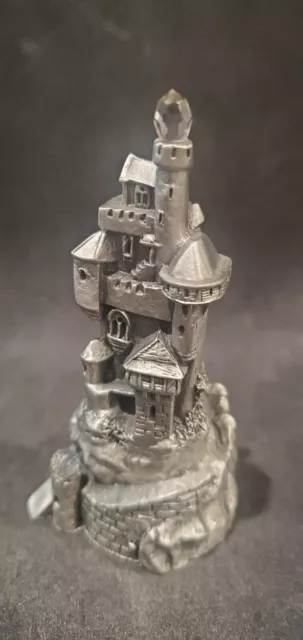 Hudson Pewter Castle : 3-1/2" tall 1987