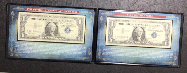 1957 SILVER Certificate with Blue SEAL & BLUE Seal *** STAR *** Note w/history!