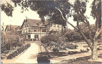 RPPC Del Mar CA View of Entrance at Shatford Inn early 1900s