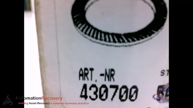 Schnorr 430700  Safety Lock Washer, See Desc #313675