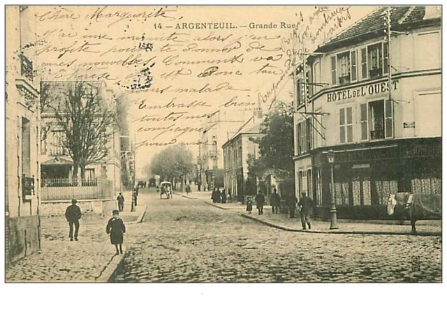 95.ARGENTEUIL.n°7019.GRANDE RUE.HOTEL DE L'OUEST