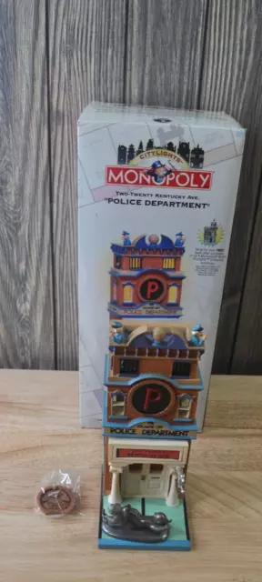 Department 56 Citylights Monopoly Two-Twenty Kentucky Ave Police Department