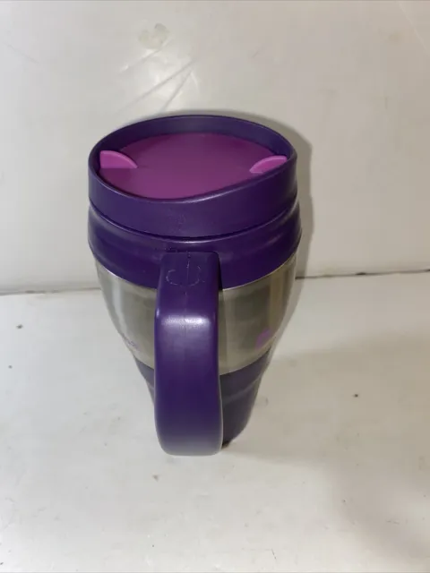 Bubba 20 Oz Travel Insulated Mug Tumbler Cup Stainless Purple 2