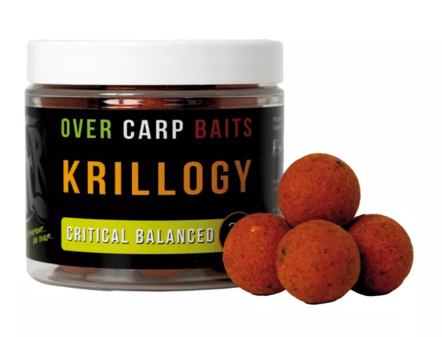 OverCarp Baits Boilies Critical Balanced Contrapeso Gatillo Pesca de Carpas Carp