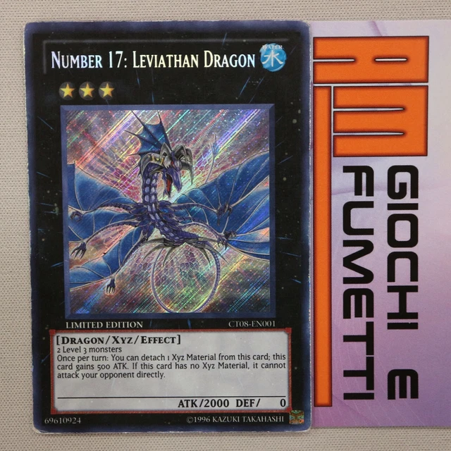 Carte Yu-Gi-Oh! - Drago Leviatano Numero 17 Leviathan Dragon, BP01-EN027 1ère Édition Near Mint