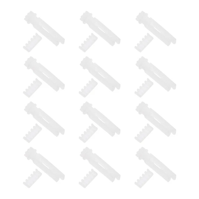 12pcs Remplastements de tige aveugle verticale Poulle de rideau vertical pour