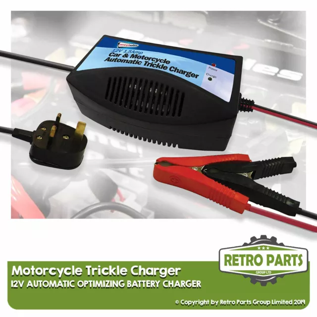 Automatique 12v D'Entretien Chargeur pour Moto Guzzi. Optimise Rangement