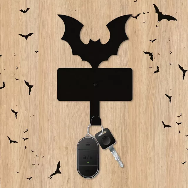 Bat Key Holder Decor, Metal Key Hooks Rack Cute Vampire Bat Key Hanger Key Hooks