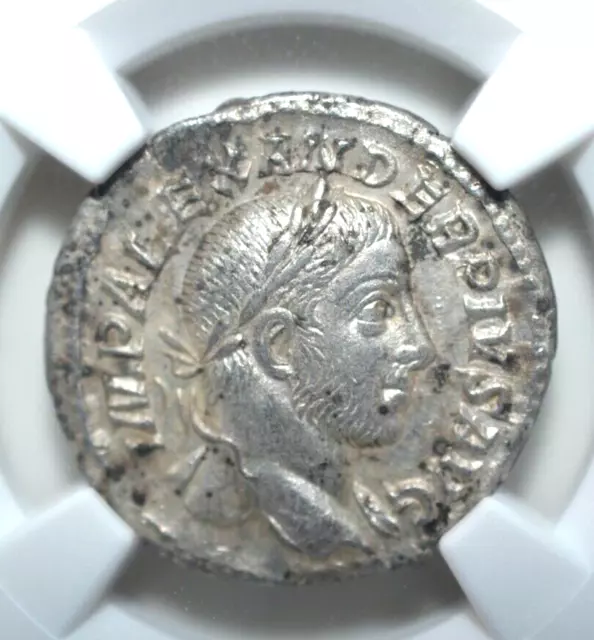 Severus Alexander, Ad 222-223, Ar Denarius, Ngc Zertifiziert, ----74---