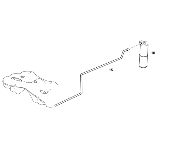 BMW GENUINE EXPANSION Tank Vent Line Hose Pipe E39 Replacement Spare