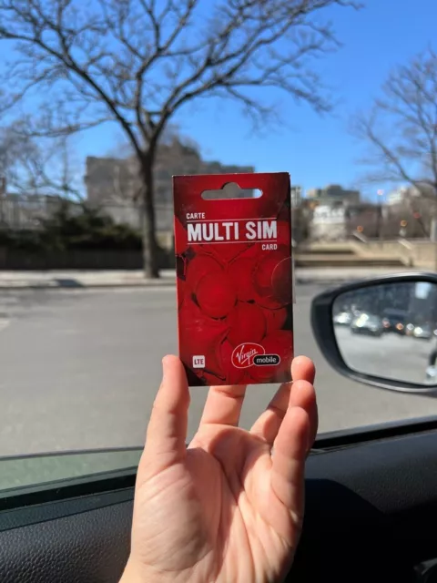 10 Virgin Mobile Canada Multi-Nano Sim CAN-USA-60min pick/100%ebyr/24hr Dlvry