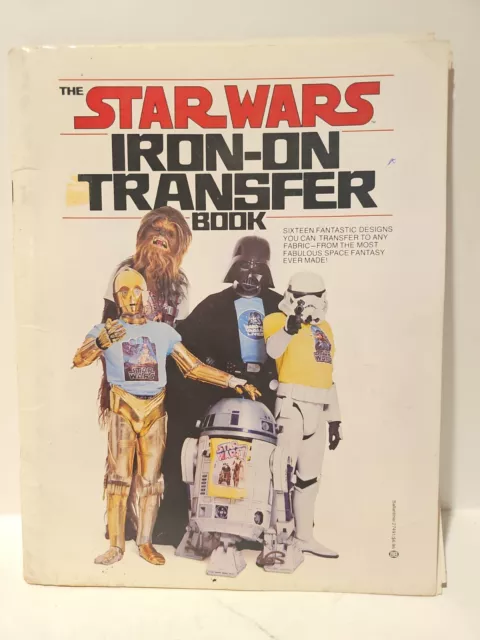 Vintage 1977 STAR WARS Iron-On Transfer Book