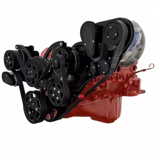 CVF Chevy Small Block Procharger P1SC Serpentine Kit w/ Alternator Black Diamond CVF Chevy Small Block Procharger P1SC Serpentine Kit w/ Alternator Black Diamond