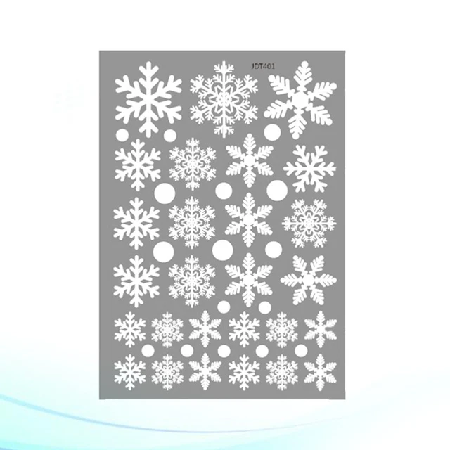 Adesivo da parete fiocchi di neve adesivo presepe decorazione 8 pz