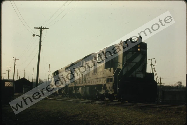 Original Slide Burlington Northern BN 6138 EMD SD9 Aurora ILL 3-7-74