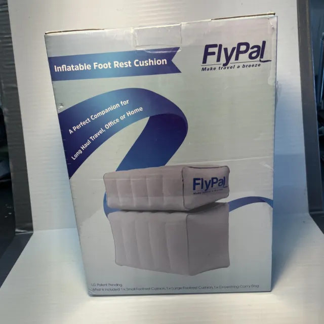 FLYPAL Inflatable Foot Rest for Air Travel, U.S Patented 2 in 1 Design, Blow-Up