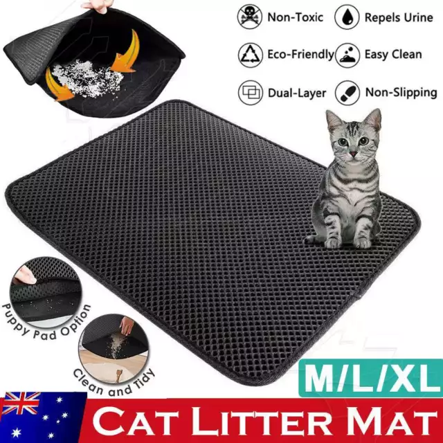 Cat Litter mat Large Kitty Litter Box Pet Trapping Sifting Mats Waterproof Tray