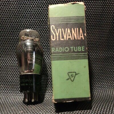 Sylvania Type 43 /Er43/Cv2514/A2543/Nu-43 Pentode Power Tube Valve-