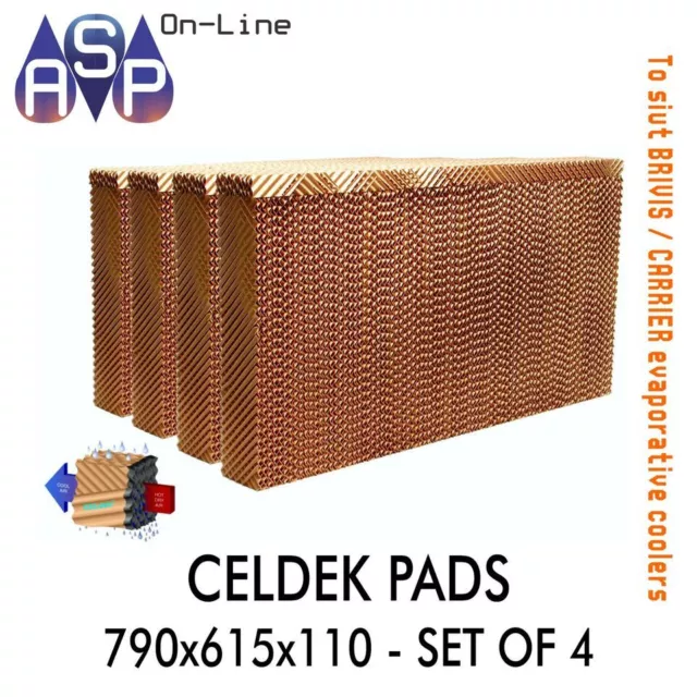 Brivis/Carrier Celdek Filter Pads #Cel113 (Set Of 4)