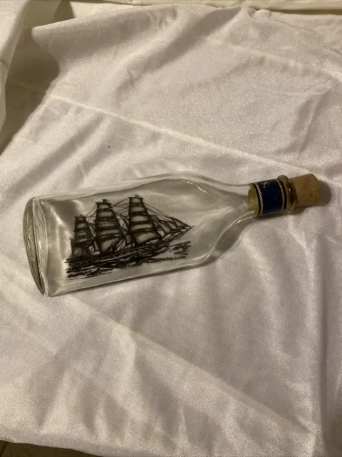 Vintage Avon Captain's Pride Ship In A Bottle