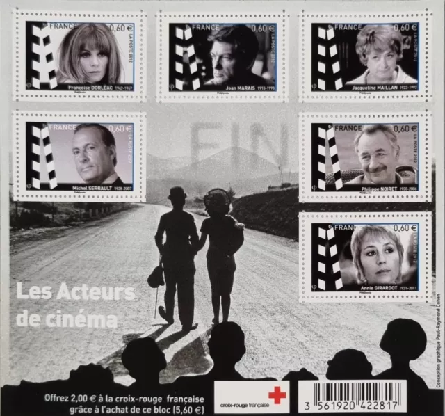 Bloc Feuillet 2012 N°F4690 Timbres France Neufs - Les Acteurs de Cinéma