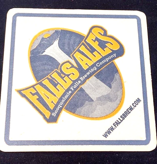 Lot  3 Coasters Snoqualmie Falls Brewing Company Fall's Ales Washington Appx 4"
