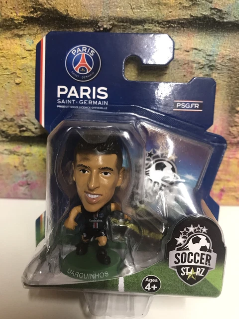 SoccerStarz - Paris St Germain Achraf Hakimi - Figurina Da Collezione 2 Pollici - Kit Casalinga - Foto 6
