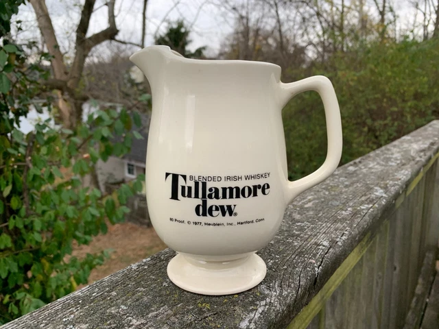 1977 Tullamore Dew Blended Irish Whiskey Pitcher Decanter