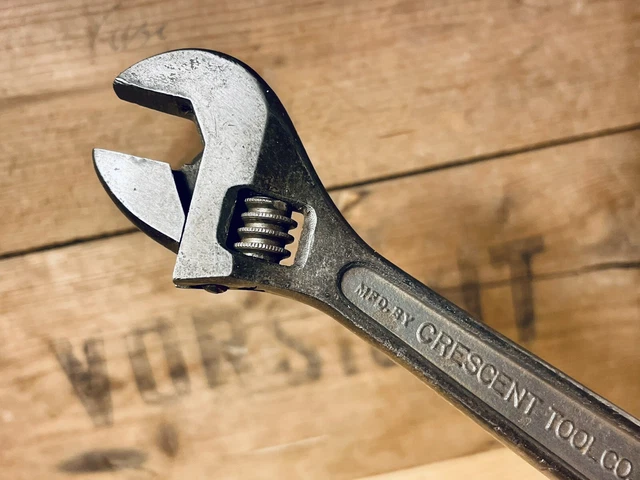 Llave ajustable vintage Crescent Tool Co 6 pulgadas Jamestown NY EE. UU. negra