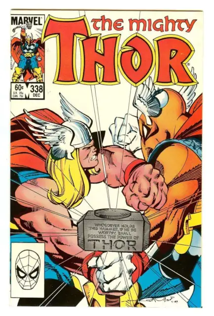 Thor #338 8.0 // 2Nd Appearance Of Beta Ray Bill Marvel Comics 1983