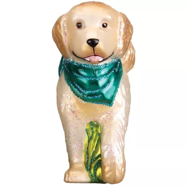 Old World Christmas Glass Blown Ornament, Doodle Dog (With OWC Gift Box) 2