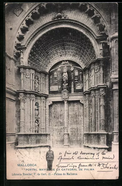 Palma de Mallorca, Portal Mayor de la Catedral, postal