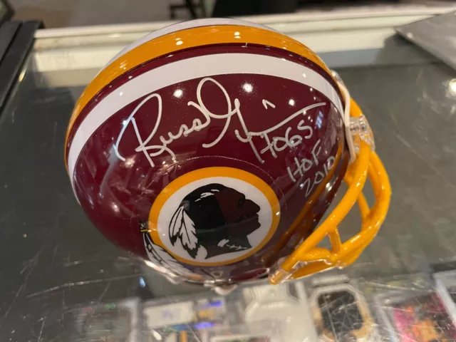 Russ Grimm Washington Redskins Hogs Hof Signed Mini Helmet Jsa Authentic