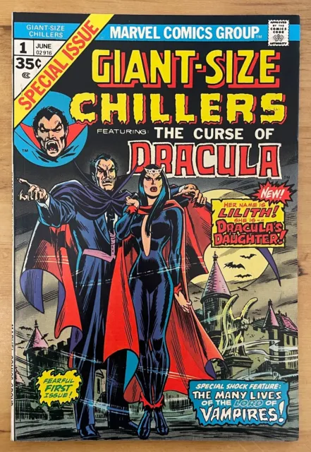 Giant-Size Chillers #1  Origin & 1St App. Of Lilith, Dauther Of Dracula ~1974-Vf
