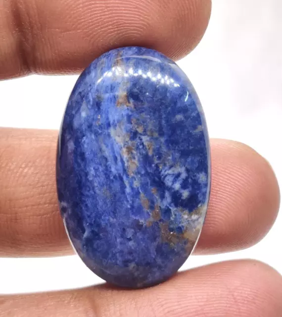 Natural Sodalite Oval Shape Cabochon Handmade Jewerly Making Gemstone 39 Cts