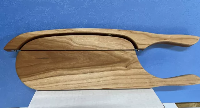 Vintage Hand Made Primitive Carving Board with Integrated Knife  Great For Bread