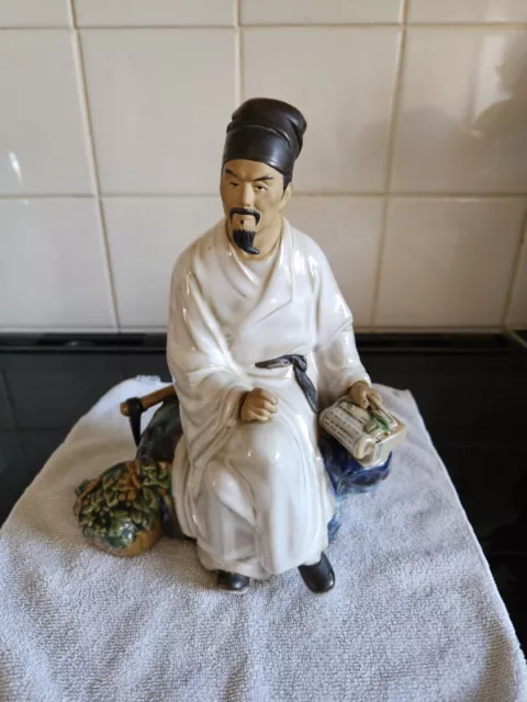 Chinese Porcelian Mudman Shiwan Doctor Figure