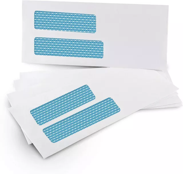 #10 Double Window Security Envelopes - Self Seal - Security Tinted (30001) 2