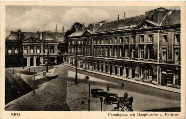 CPA AK METZ - parade place with main guard and town hall (455008)