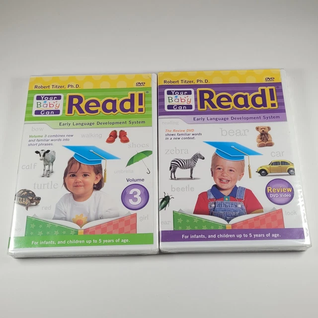 Your Baby Can Read! Volume 3 DVD Plus Review DVD New Sealed Robert Titzer Learn