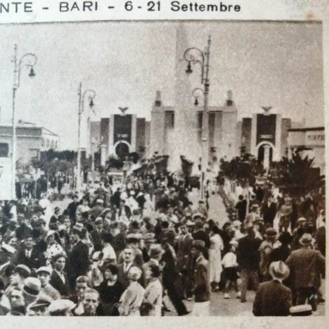 Bari 1935 Fiera Del Levante "La Folla" Formato Piccolo 6,5 *12 Nuova (Cr 001) 3