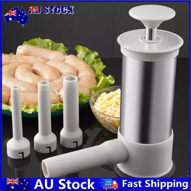 Sausage Maker Fast Sausage Durable Filling Small Sausage Tool with 4 Nozzles #